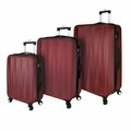 Contenedores Verdugo Hardside 3 Piece Spinner Luggage Set, Red CO2672167